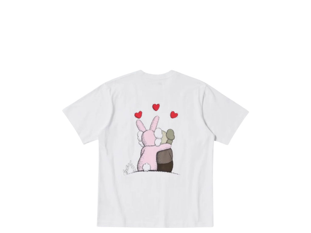 KAWS x WARHOL UNIQLO UT GRAPHIC T-SHIRT - White Red/Pink