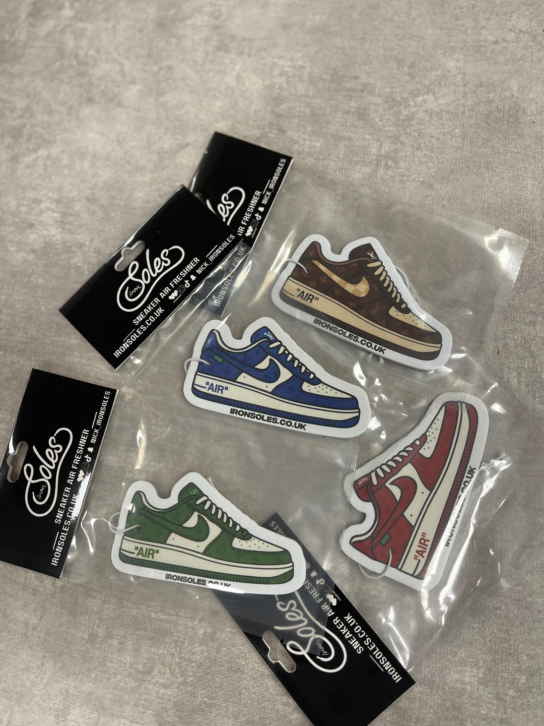 Sneaker Air Freshener – LV x Air Force 1 Bundle (x4)