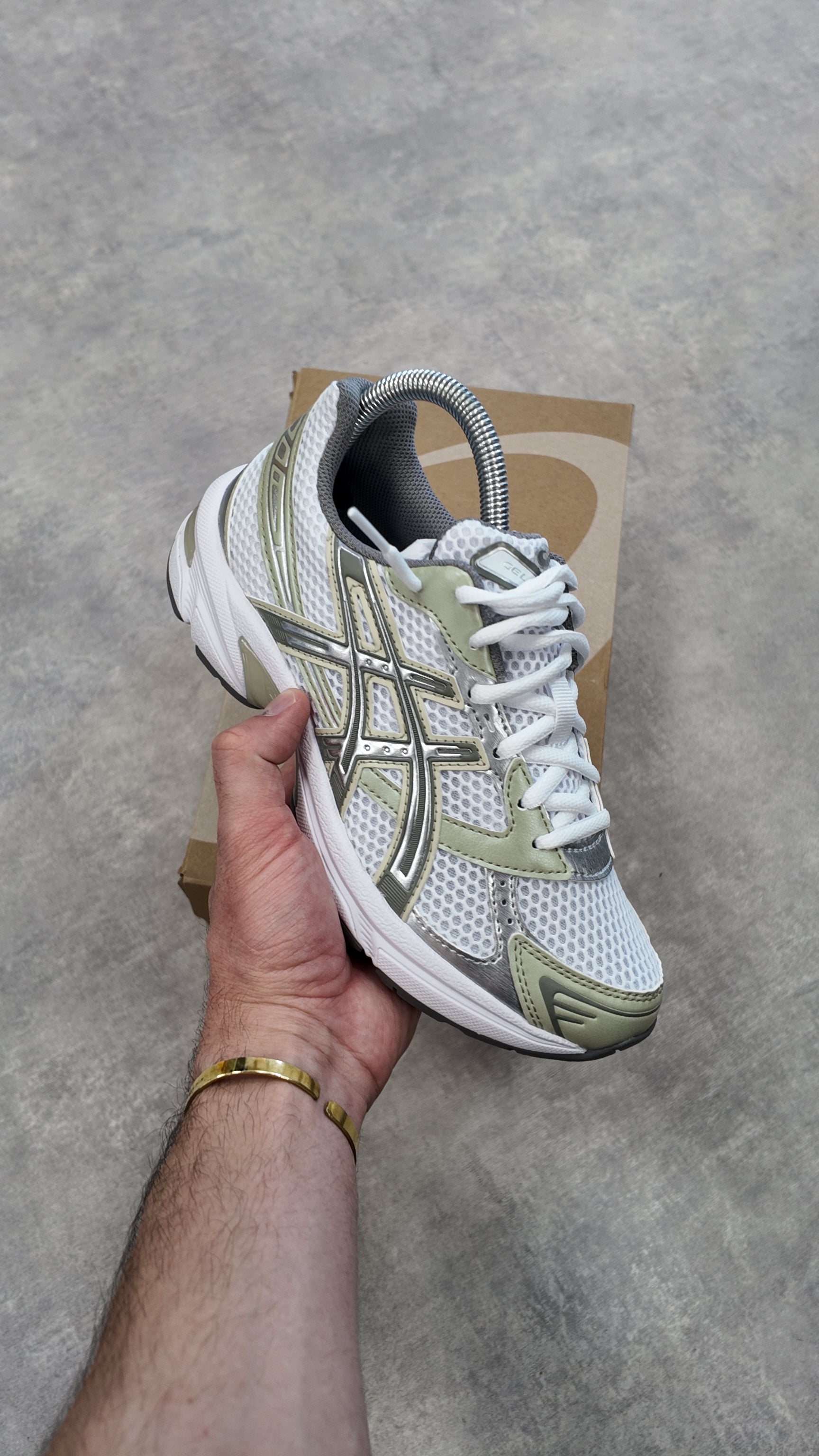 ASICS GEL-1130  WHITE/LEAF GREEN