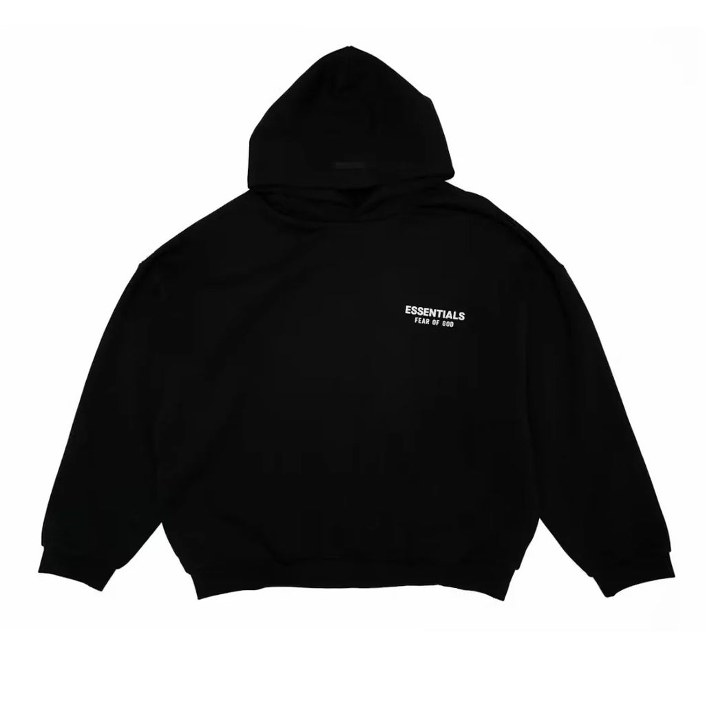 ESSENTIALS FEAR OF GOD FW24 HOODIE - JET BLACK