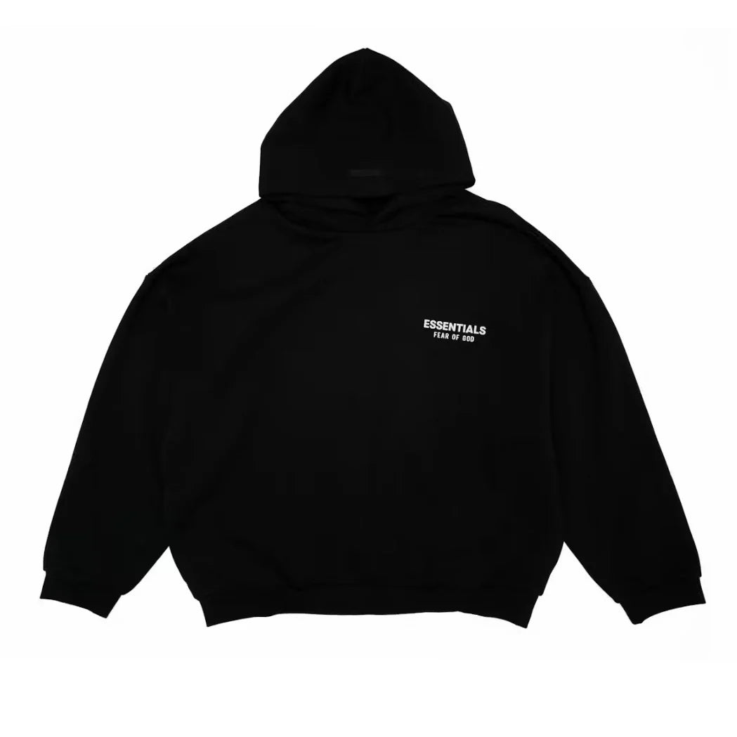 ESSENTIALS FEAR OF GOD FW24 HOODIE - JET BLACK