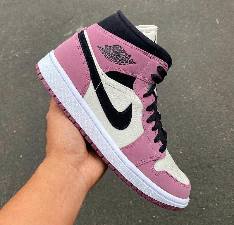 Air Jordan 1 Mid 'Pink Mulberry'