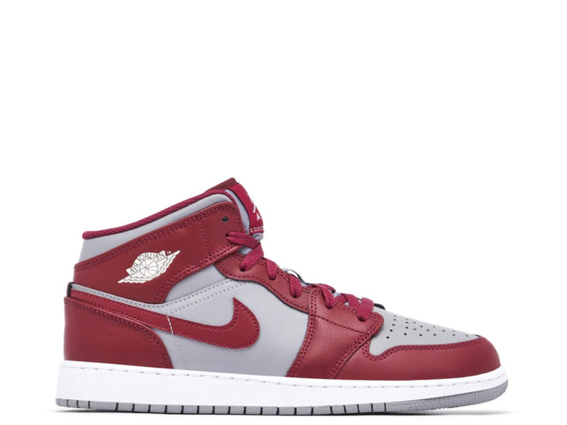 Air Jordan 1 Mid 'Team Red Grey' GS