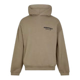 ESSENTIALS BACK LOGO HOODIE Desert Sand