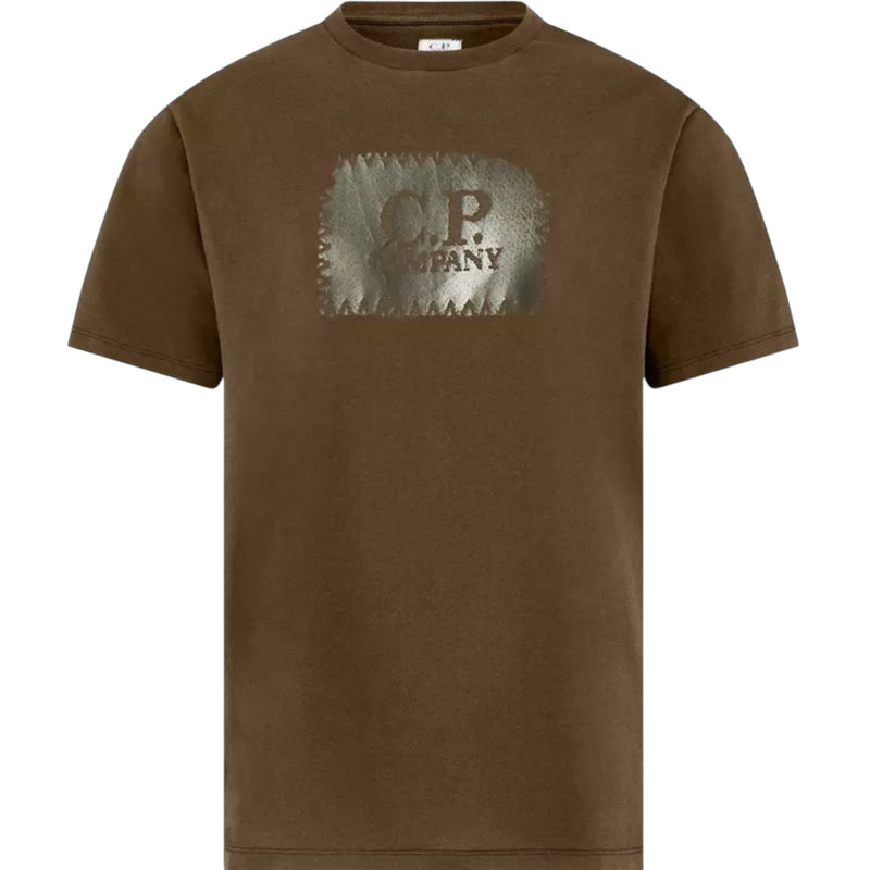 C.P block logo T-shirt Ivy Green