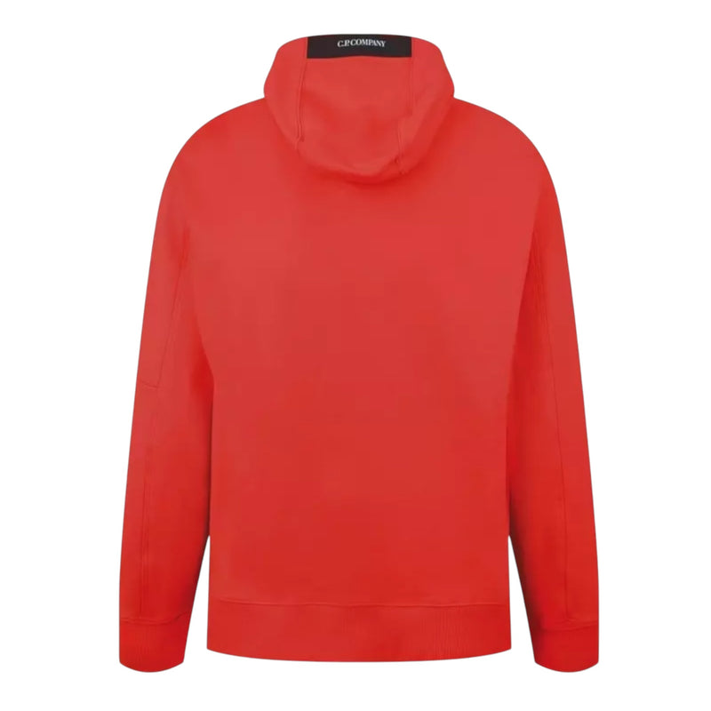 C.P Diagonal Raised Fleece Hoodie Poinciana