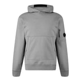 C.P Diagonal Raised Fleece Hoodie shadow grey