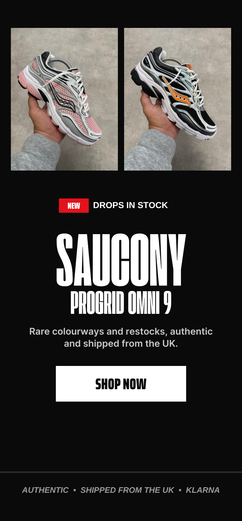 Saucony ProGrid Omni 9 – new drops in stock at Iron Soles