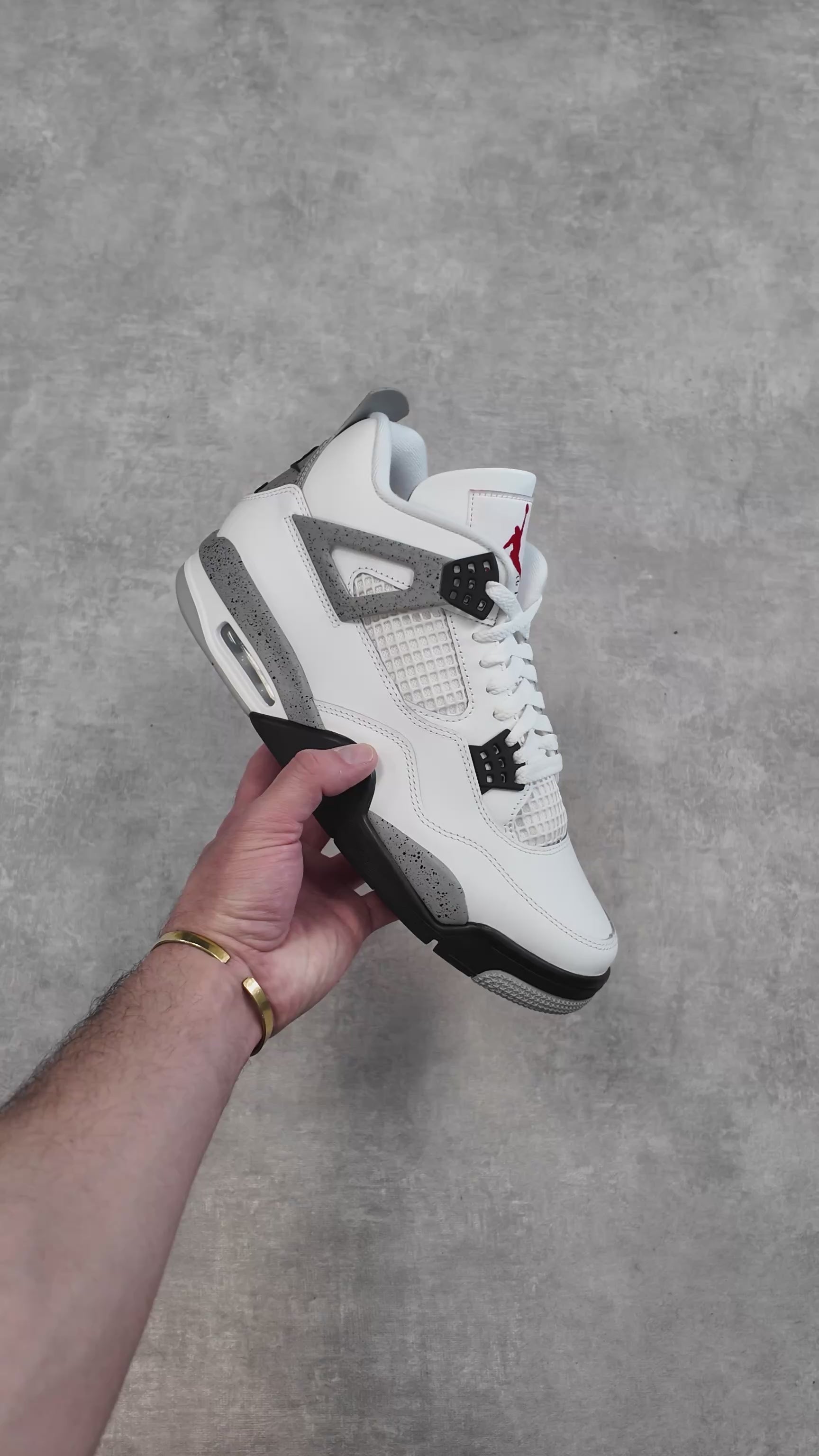 Air Jordan 4 white cement – Ironsoles