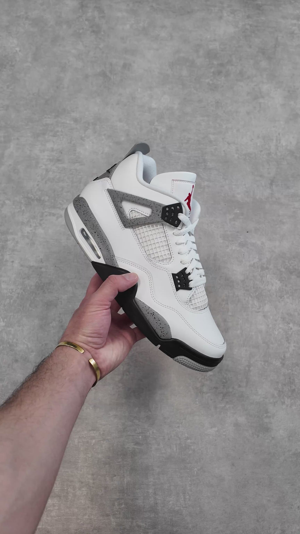 Air Jordan 4 white cement