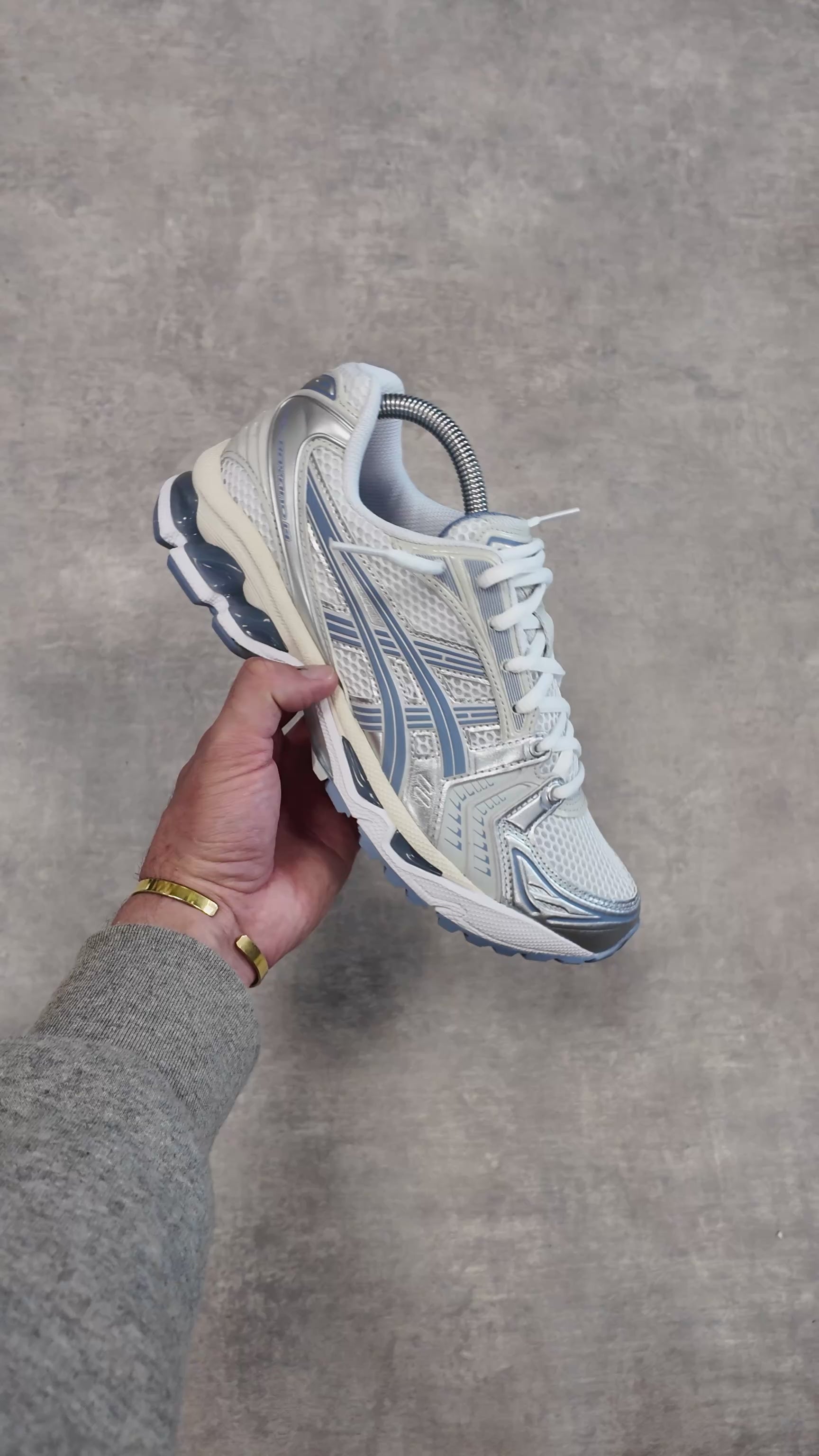ASICS GEL-KAYANO 14 WHITE/LIGHT NAVY